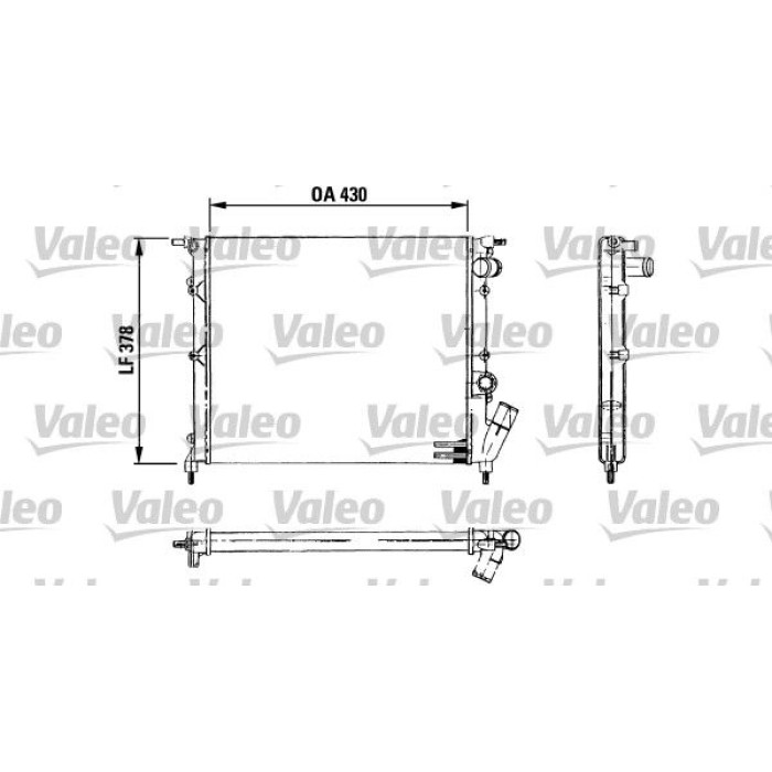 Valeo Motorkühler 730499 Valeo Motorkühler 730499