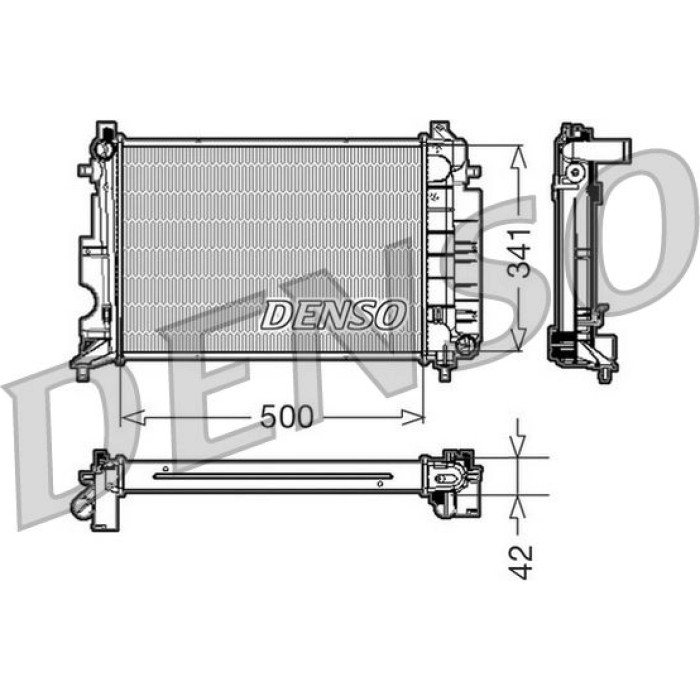 Denso Motorkühler DRM25014 Denso Motorkühler DRM25014