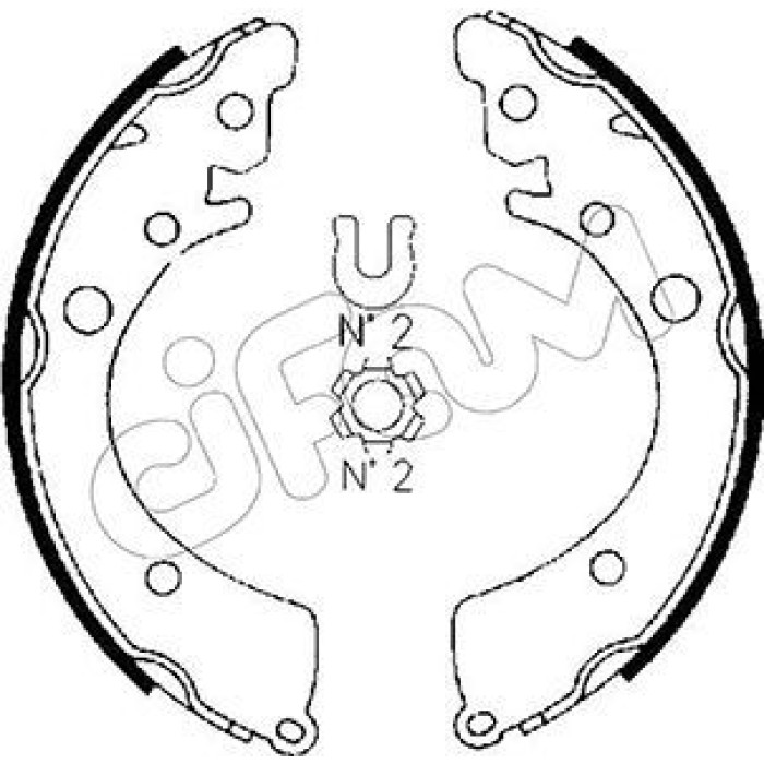 CIFAM Bremsbackensatz 153-149 CIFAM Bremsbackensatz 153-149