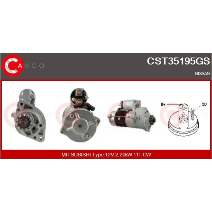 CASCO Anlasser CST35195GS CASCO Anlasser CST35195GS