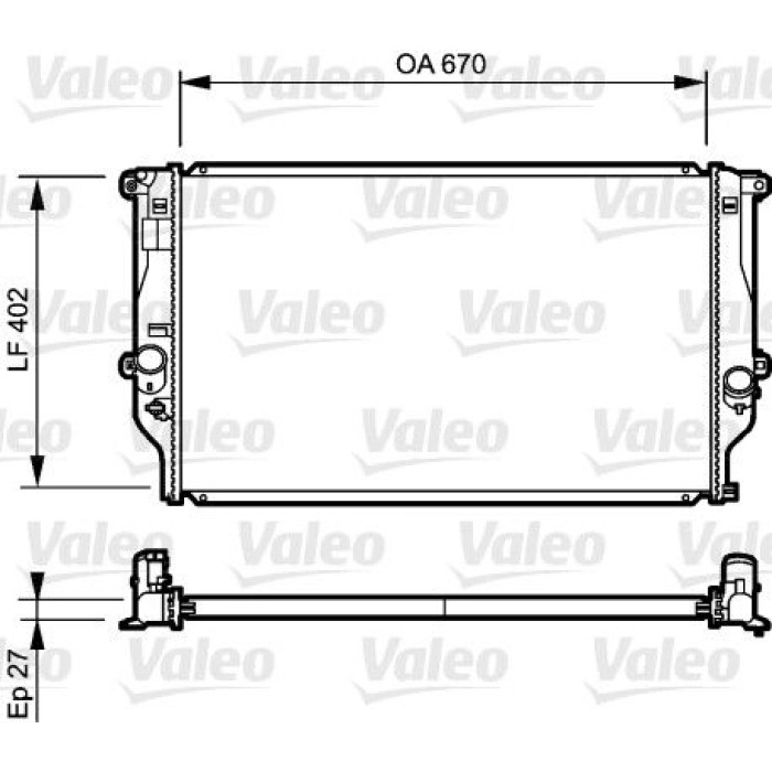Valeo Motorkühler 735216
