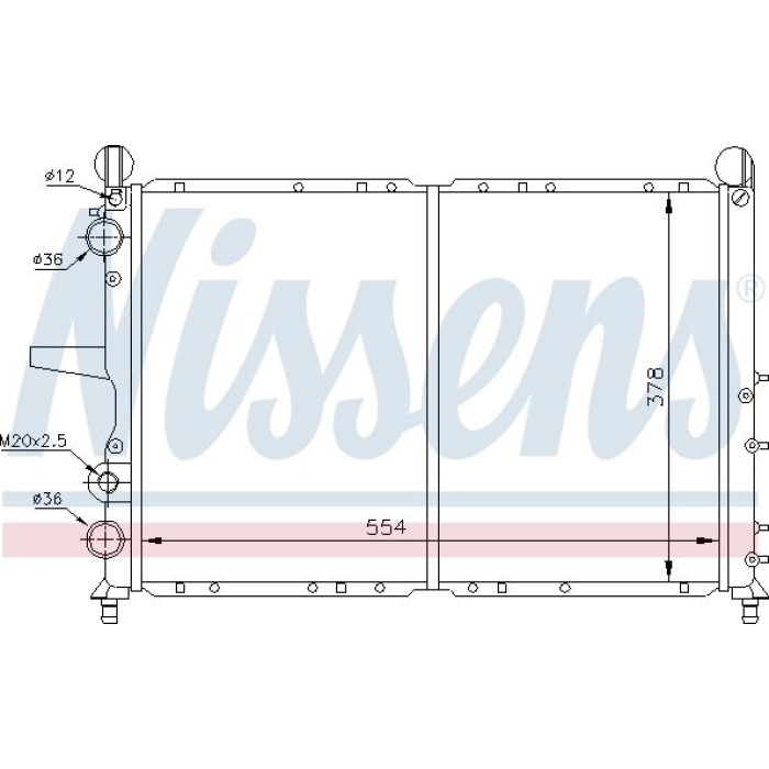 Nissens Wasserkühler PKW 61816 Nissens Wasserkühler PKW 61816