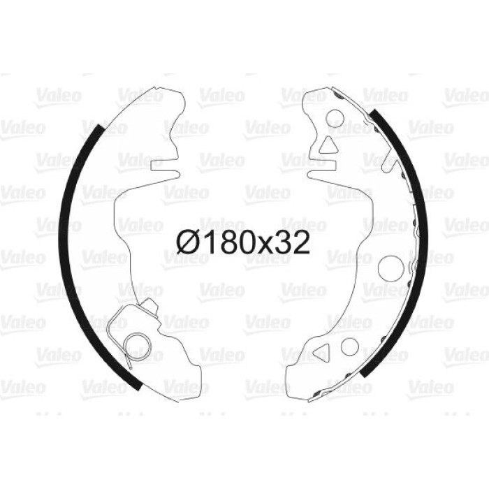 Valeo Bremsbacken 562762 Valeo Bremsbacken 562762