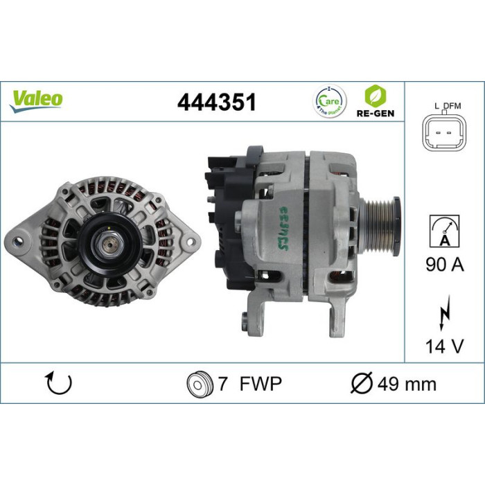 Valeo Lichtmaschine 444351 Valeo Lichtmaschine 444351