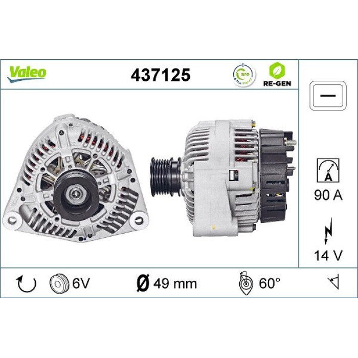 Valeo Lichtmaschine 437125 Valeo Lichtmaschine 437125