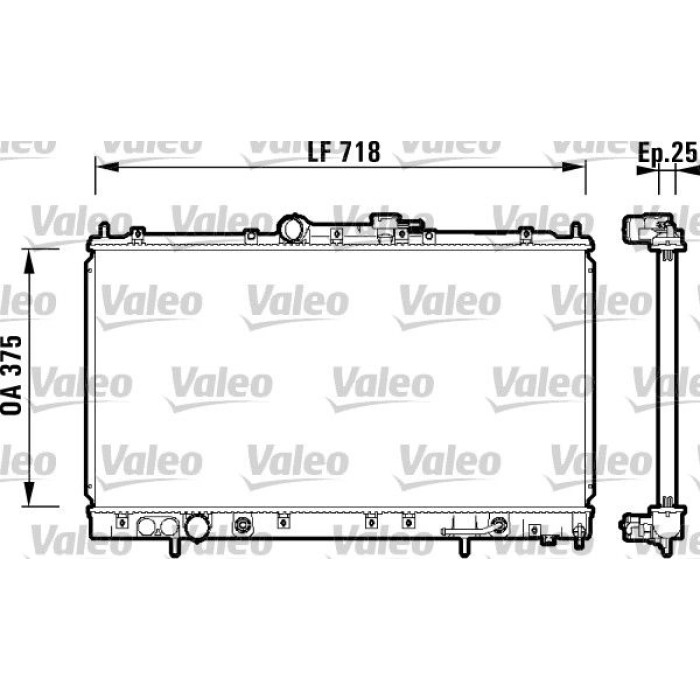Valeo Motorkühler 734129 Valeo Motorkühler 734129