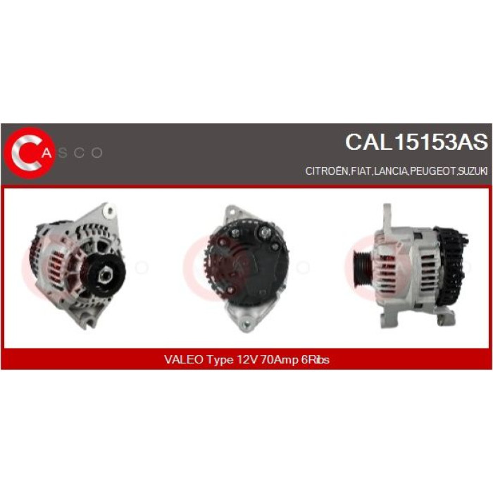 CASCO Generator CAL15153AS CASCO Generator CAL15153AS