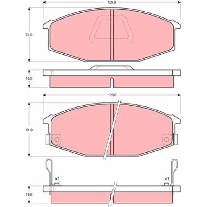 TRW Bremsbeläge GDB369 TRW Bremsbeläge GDB369