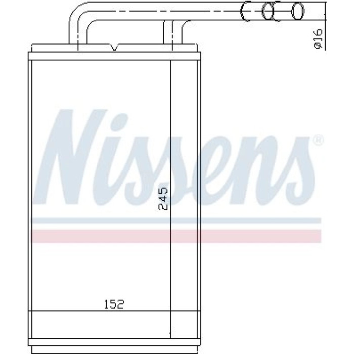 Nissens Heizungskühler PKW 71740 Nissens Heizungskühler PKW 71740