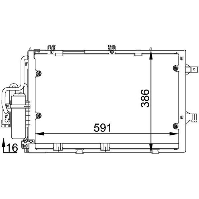 MAHLE Kondensator, Klimaanlage AC 308 000P