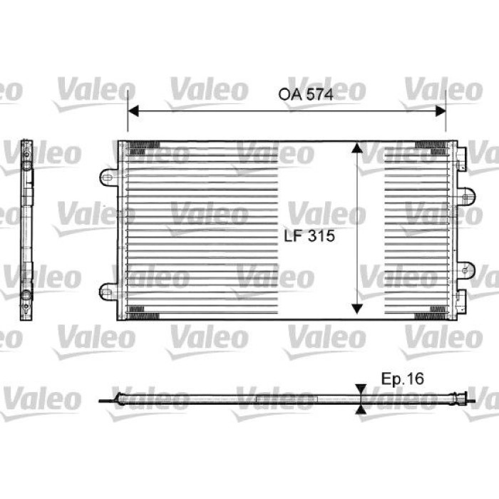 Valeo Klimakondensator 817385 Valeo Klimakondensator 817385