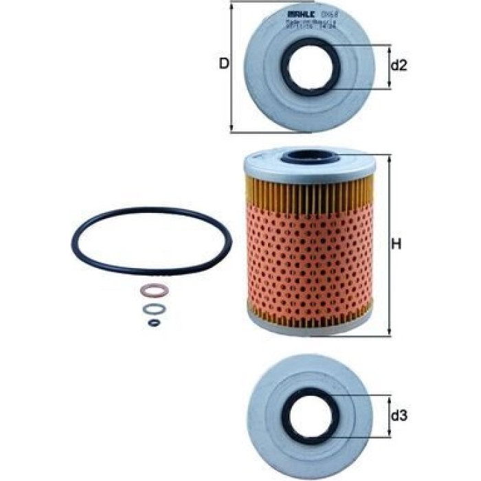 Mahle Original Ölfilter OX 68D Mahle Original Ölfilter OX 68D