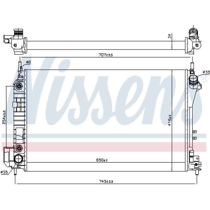 Nissens Wasserkühler PKW 63023