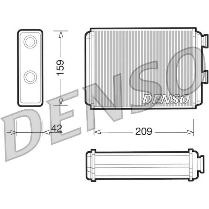 Denso Heizungswärmetauscher DRR09071 Denso Heizungswärmetauscher DRR09071