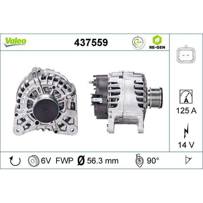 Valeo Lichtmaschine 437559 Valeo Lichtmaschine 437559