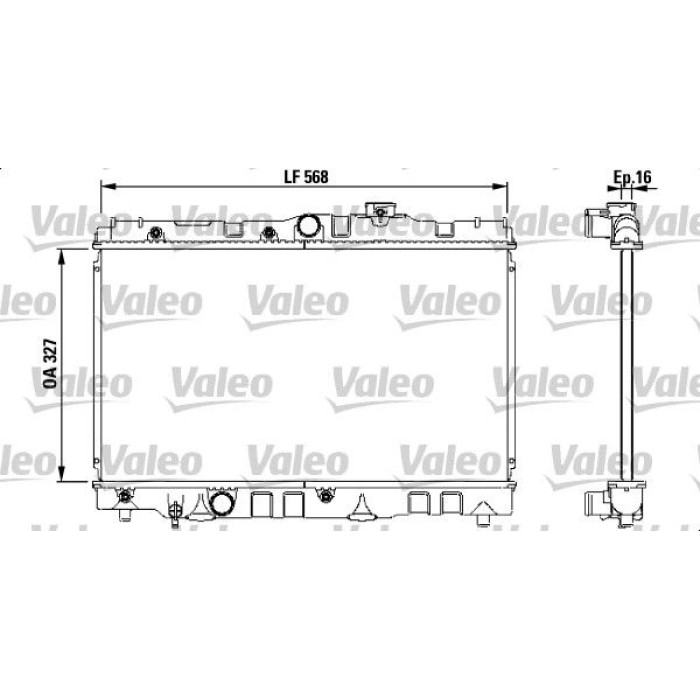 Valeo Motorkühler 731119 Valeo Motorkühler 731119