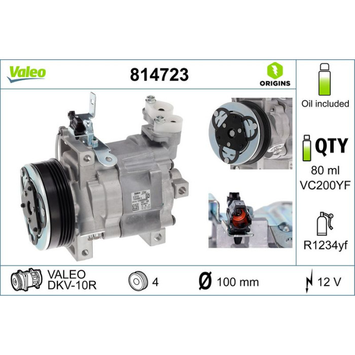 Valeo Kompressor 814723 Valeo Kompressor 814723
