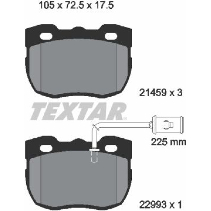 Textar Bremsbelagsatz 2145905 Textar Bremsbelagsatz 2145905