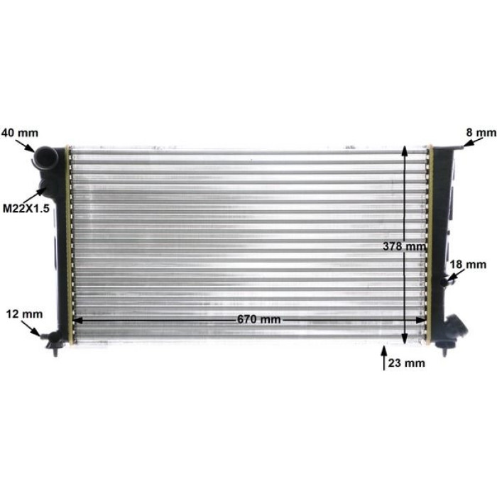 MAHLE Kühler, Motorkühlung CR 475 000S MAHLE Kühler, Motorkühlung CR 475 000S