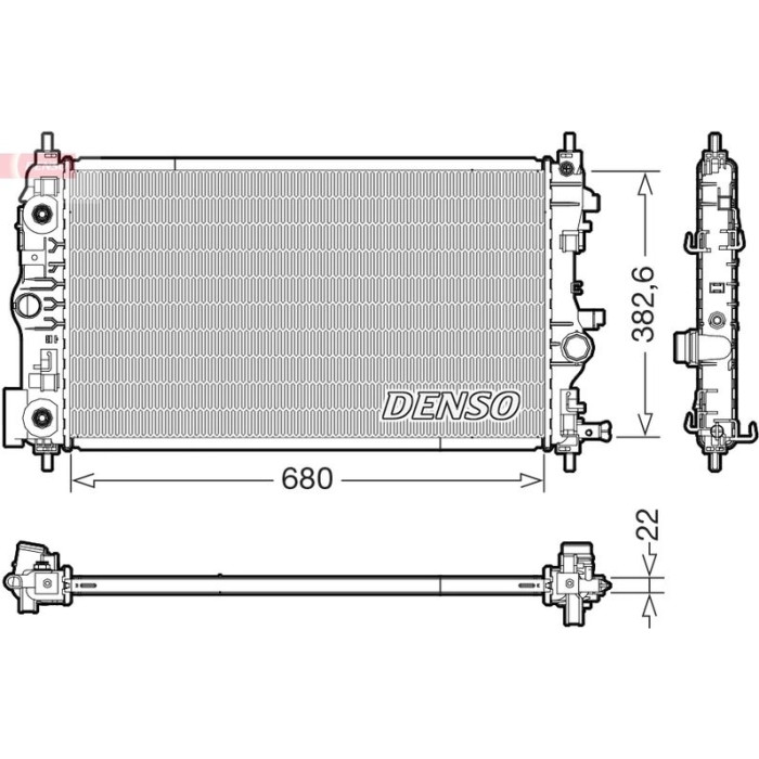 Denso Kühler DRM15008 Denso Kühler DRM15008