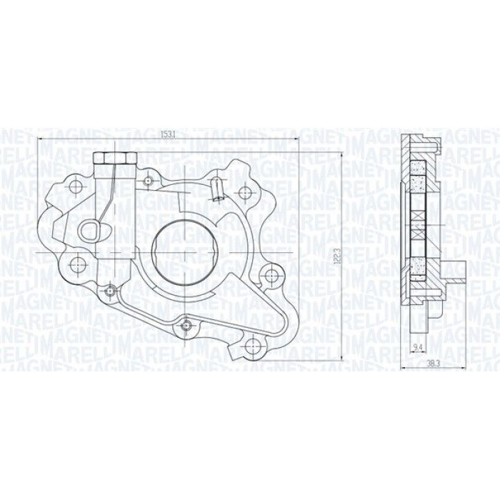 351516000117 Magneti Marelli Ölpumpe 351516000117 351516000117 Magneti Marelli Ölpumpe 351516000117