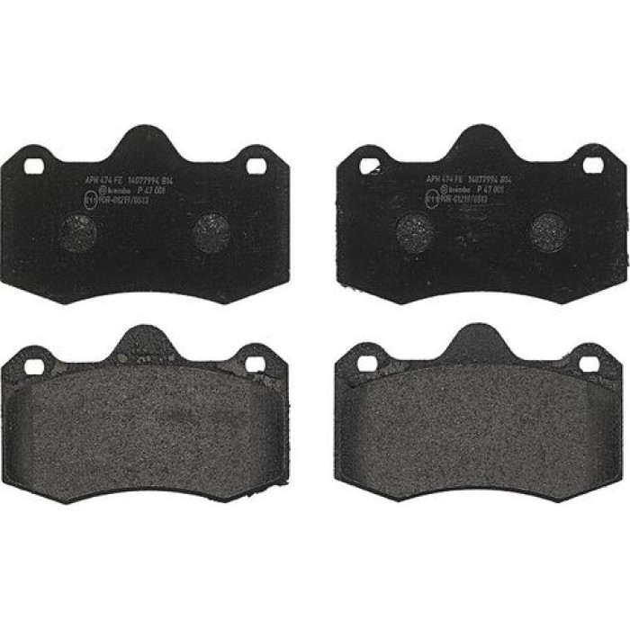 BREMBO Bremsklötze VA P 47 001 BREMBO Bremsklötze VA P 47 001
