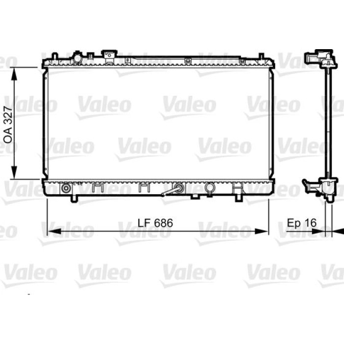 Valeo Motorkühler 735240 Valeo Motorkühler 735240