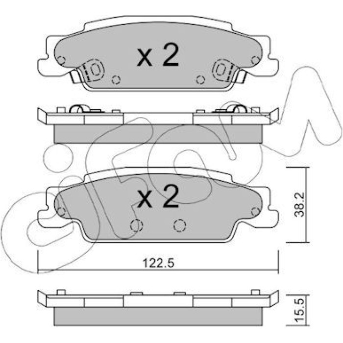 CIFAM Bremsbelagsatz, Scheibenbremse 822-700-0 CIFAM Bremsbelagsatz, Scheibenbremse 822-700-0