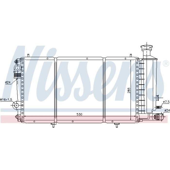 Nissens Wasserkühler PKW 61353 Nissens Wasserkühler PKW 61353
