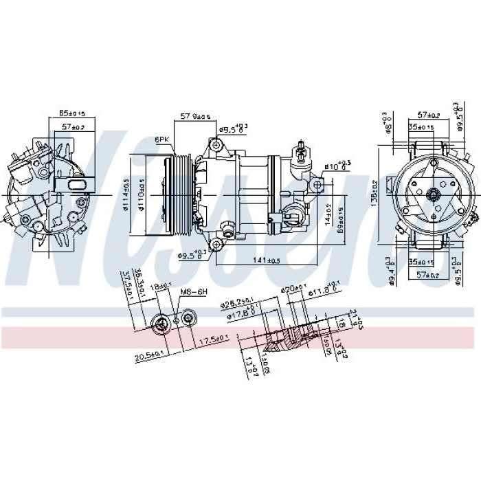 Nissens Klimakompressor PKW 890056 Nissens Klimakompressor PKW 890056