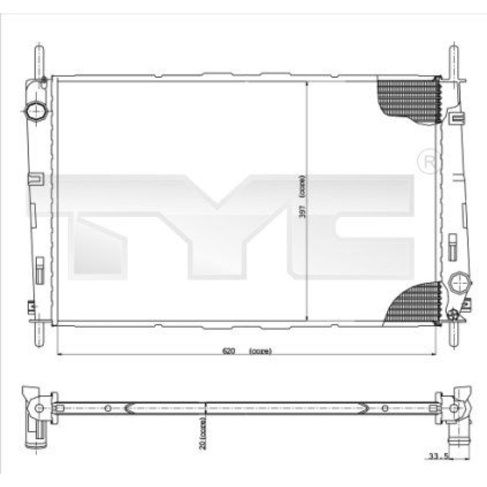 TYC Motorkühler 710-0046 TYC Motorkühler 710-0046