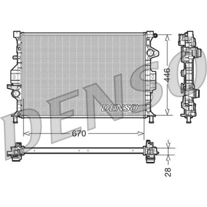 Denso Motorkühler DRM10088 Denso Motorkühler DRM10088