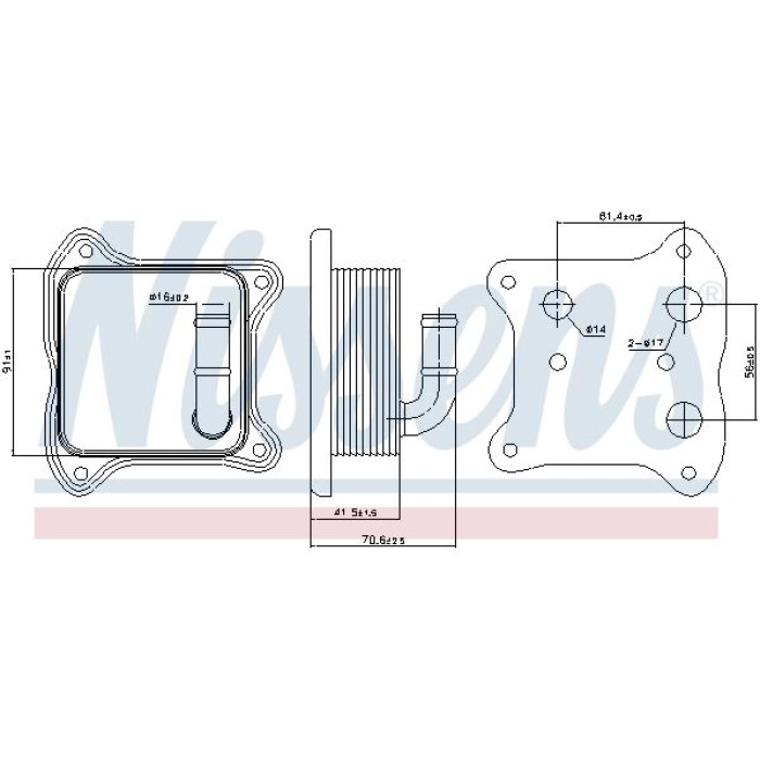 Nissens Ölkühler PKW 90680 Nissens Ölkühler PKW 90680