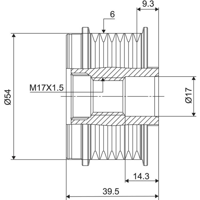 588012 Valeo Lichtmaschinenfreilauf 588012