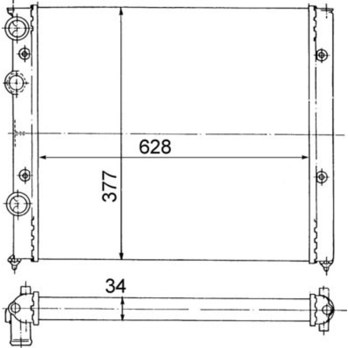 MAHLE Kühler, Motorkühlung CR 410 000S MAHLE Kühler, Motorkühlung CR 410 000S