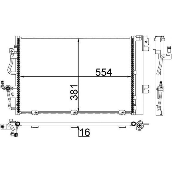 Kondensator, Klimaanlage AC 377 001S Kondensator, Klimaanlage AC 377 001S