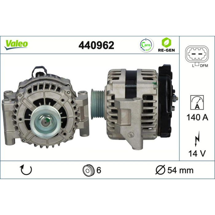 Valeo Lichtmaschine 440962 Valeo Lichtmaschine 440962