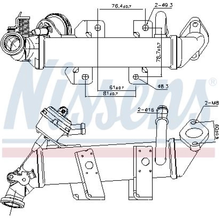 Nissens AGR-Kühler 989287