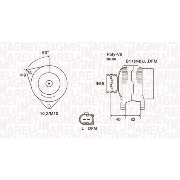 Magneti Marelli Lichtmaschine 063731746010 Magneti Marelli Lichtmaschine 063731746010
