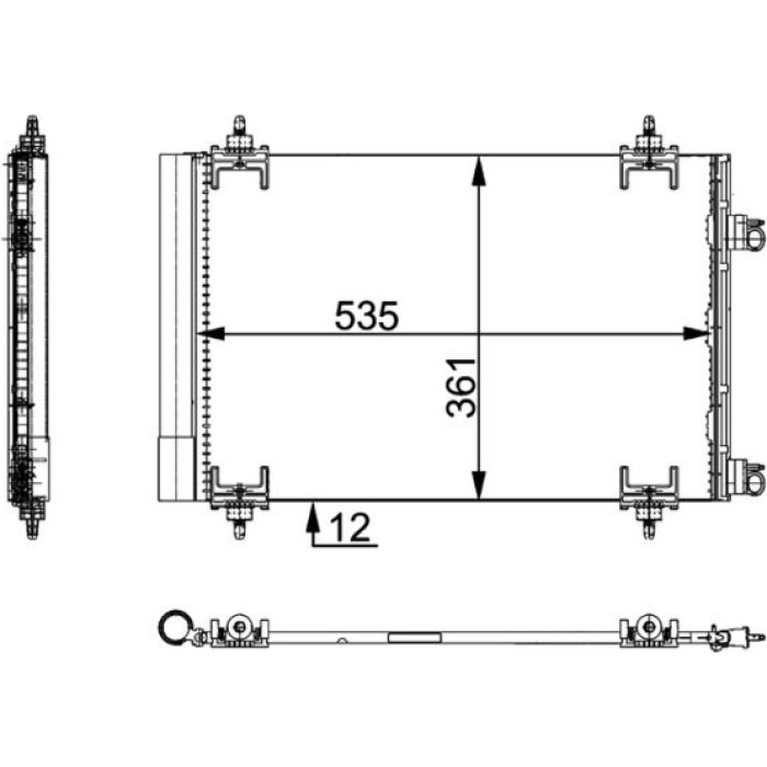 MAHLE Kondensator, Klimaanlage AC 668 000P