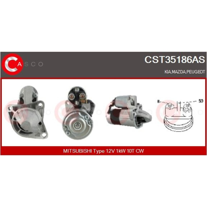 CASCO Anlasser CST35186AS