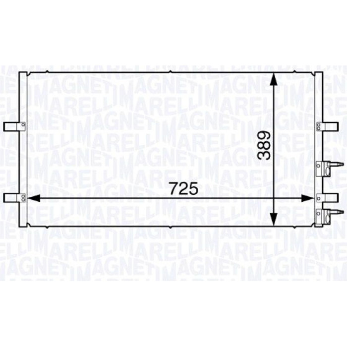 Magneti Marelli Klimakondensator 350203730000 Magneti Marelli Klimakondensator 350203730000