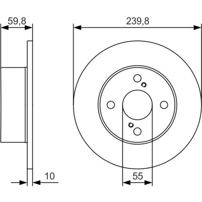 Bosch Bremsscheibe 0 986 479 T96 Bosch Bremsscheibe 0 986 479 T96
