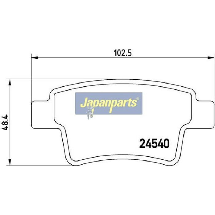 Japanparts Bremsbeläge PP-0603AF Japanparts Bremsbeläge PP-0603AF