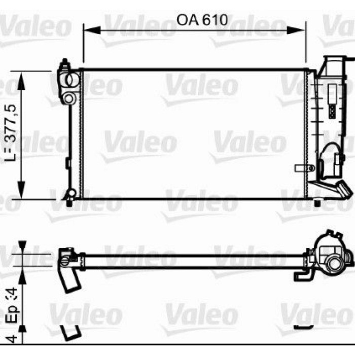 Valeo Motorkühler 731176 Valeo Motorkühler 731176