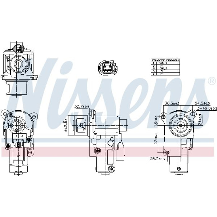 Nissens AGR-Ventil 98552 Nissens AGR-Ventil 98552