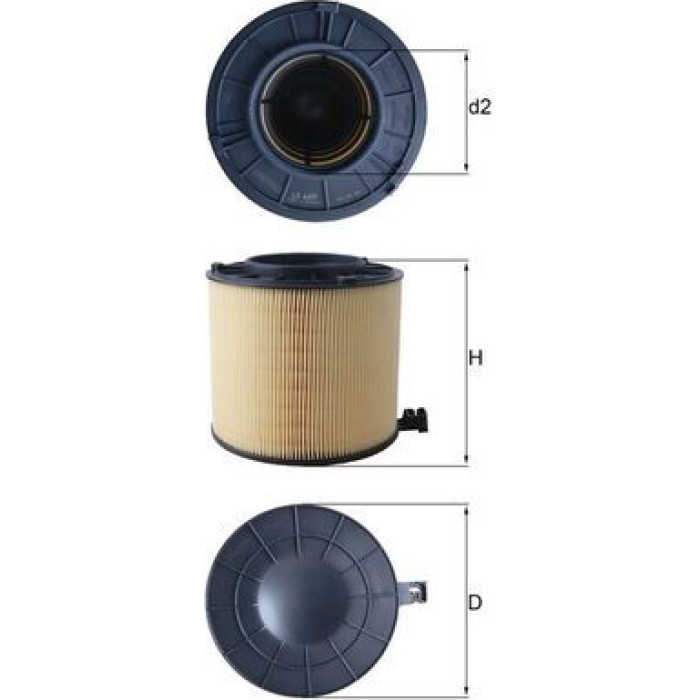 MAHLE Luftfilter LX 4406 MAHLE Luftfilter LX 4406