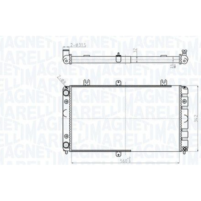Magneti Marelli Motorkühler 350213181400 Magneti Marelli Motorkühler 350213181400