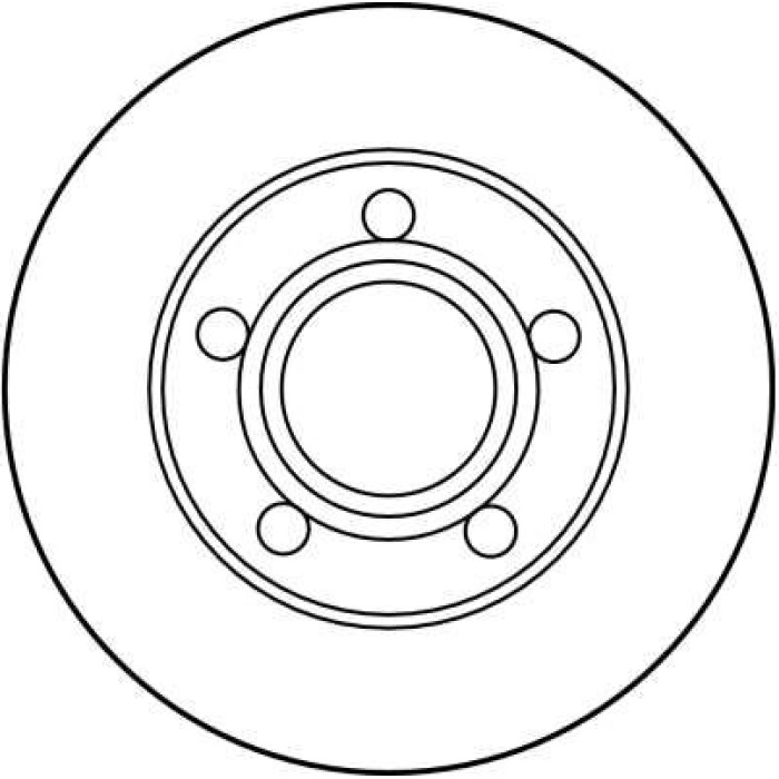 TRW Bremsscheibe VW A100/A6 DF2651 TRW Bremsscheibe VW A100/A6 DF2651