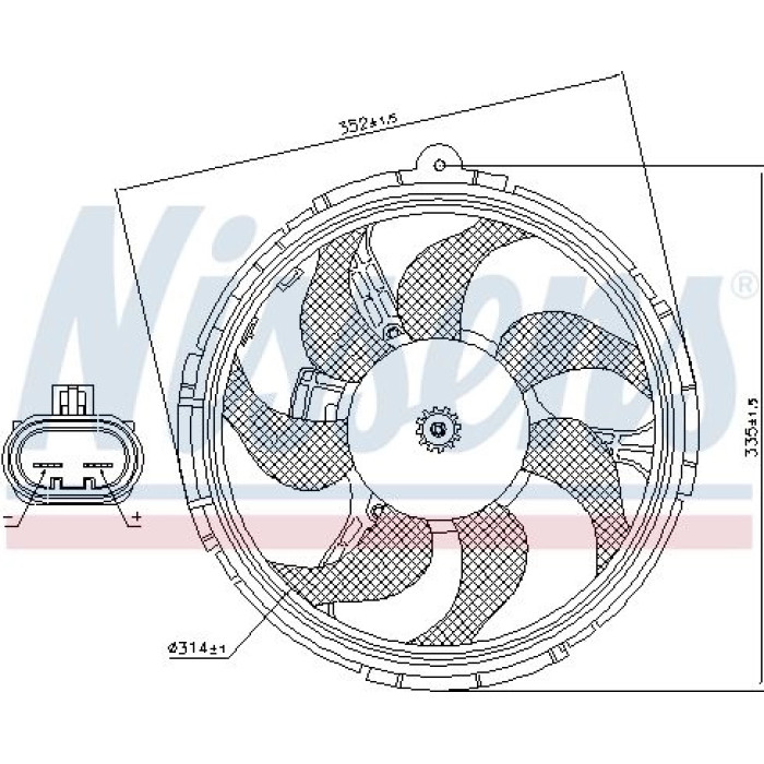 Nissens Kühlerlüfter PKW 85040